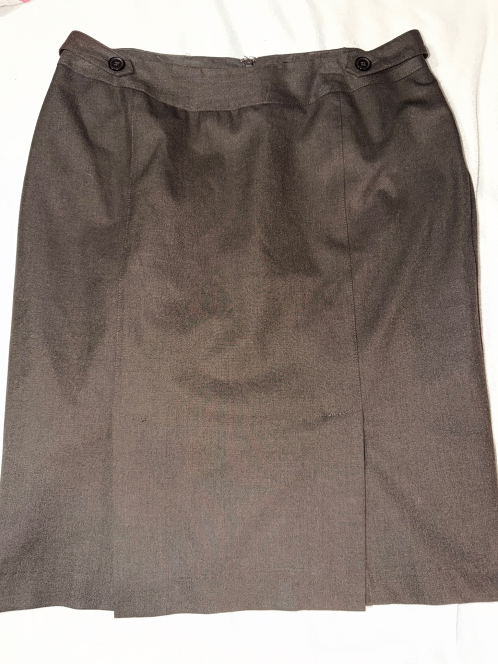 The Limited Brown Button-Accent Pencil Skirt